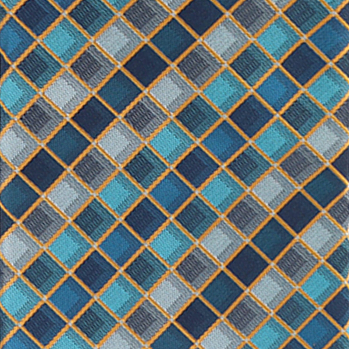 Vittorio Farina Geometric Designer Necktie &amp; Pocket Square - NH-D-1210 - Classy Cufflinks