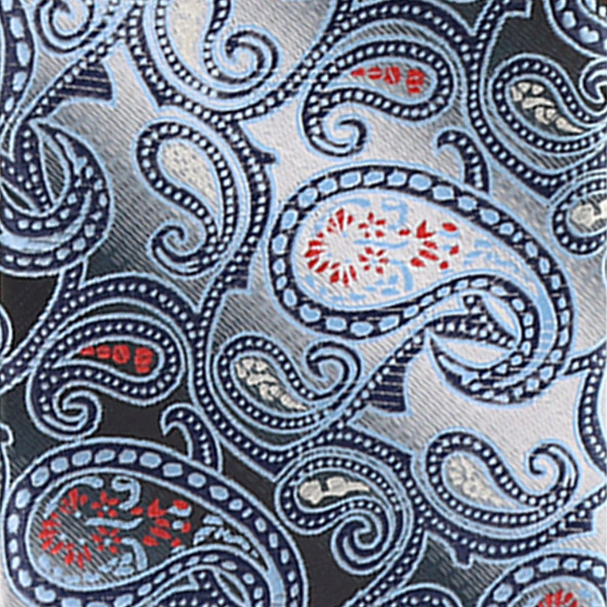 Vittorio Farina Paisley Designer Necktie &amp; Pocket Square - NH-D-1215 - Classy Cufflinks