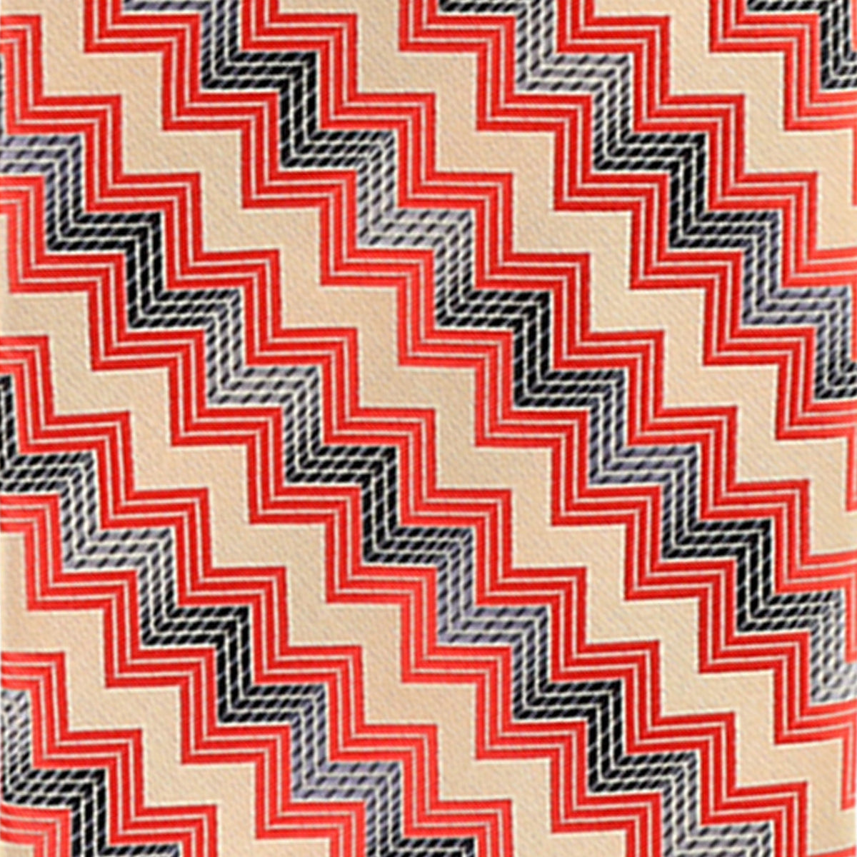 Vittorio Farina Geometric Designer Necktie &amp; Pocket Square - NH-D-1234 - Classy Cufflinks