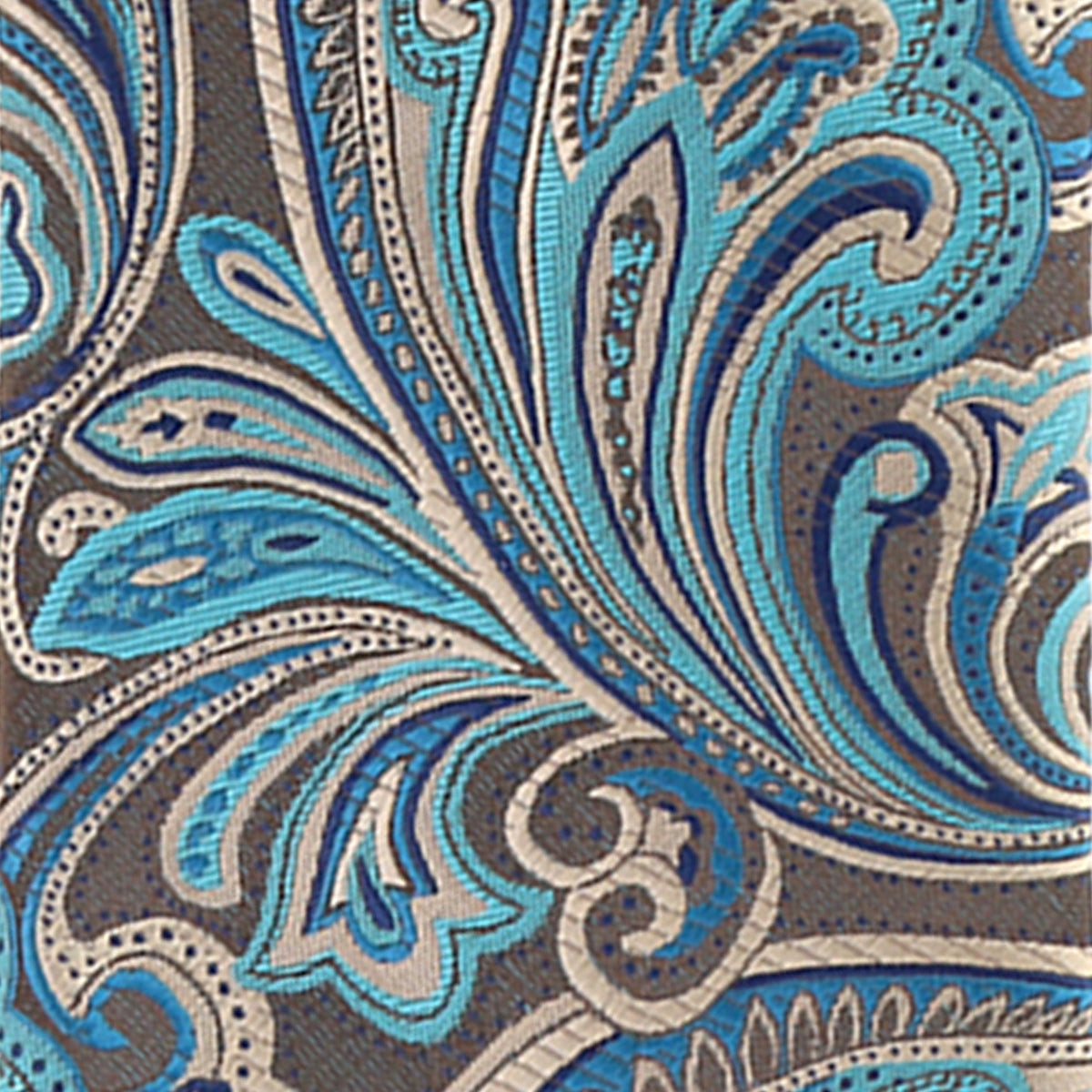 Vittorio Farina Paisley Designer Necktie &amp; Pocket Square - NH-D-1240 - Classy Cufflinks