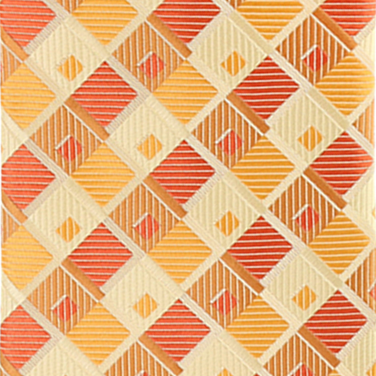 Vittorio Farina Geometric Designer Necktie &amp; Pocket Square - NH-D-1260 - Classy Cufflinks