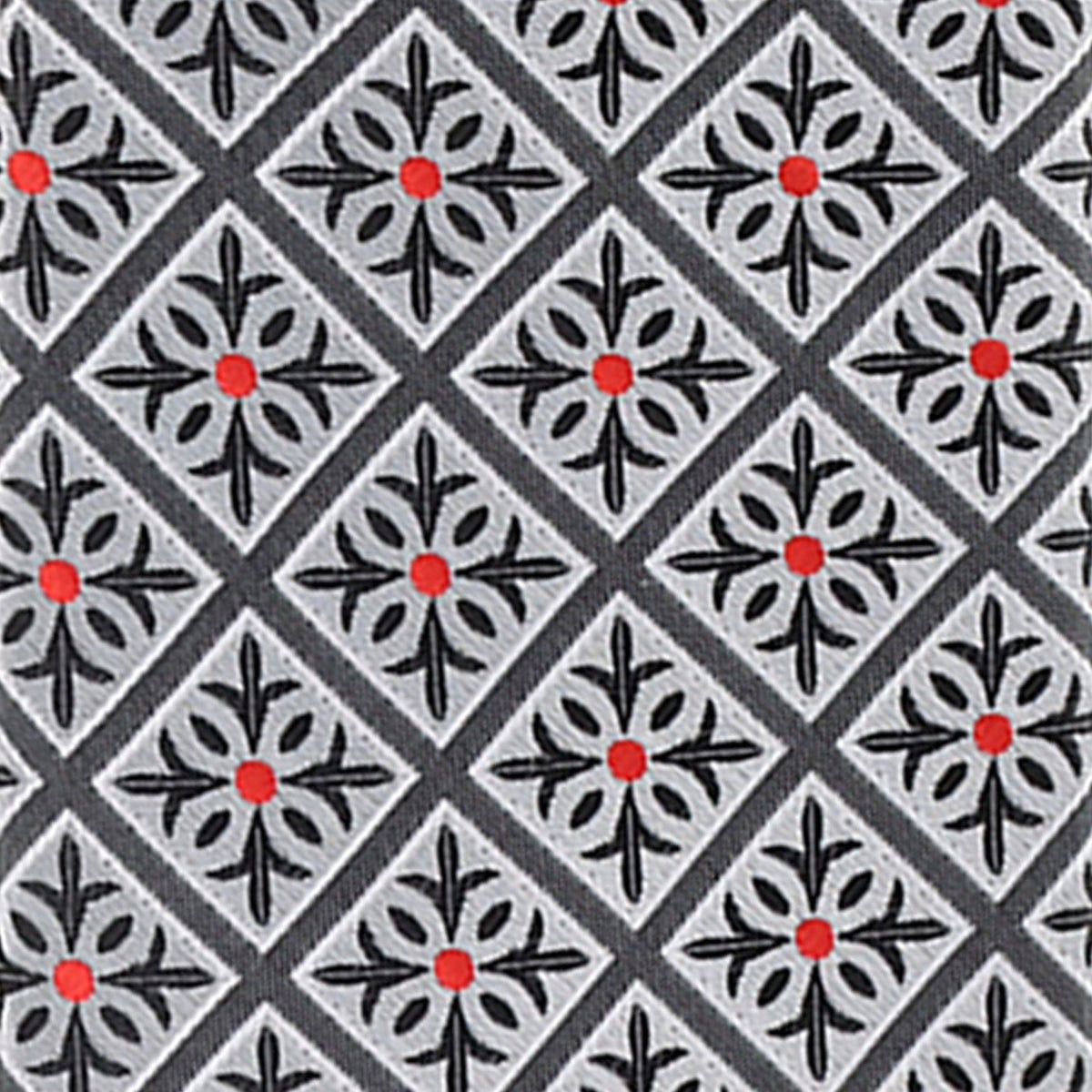 Vittorio Farina Geometric Designer Necktie &amp; Pocket Square - NH-D-1261 - Classy Cufflinks