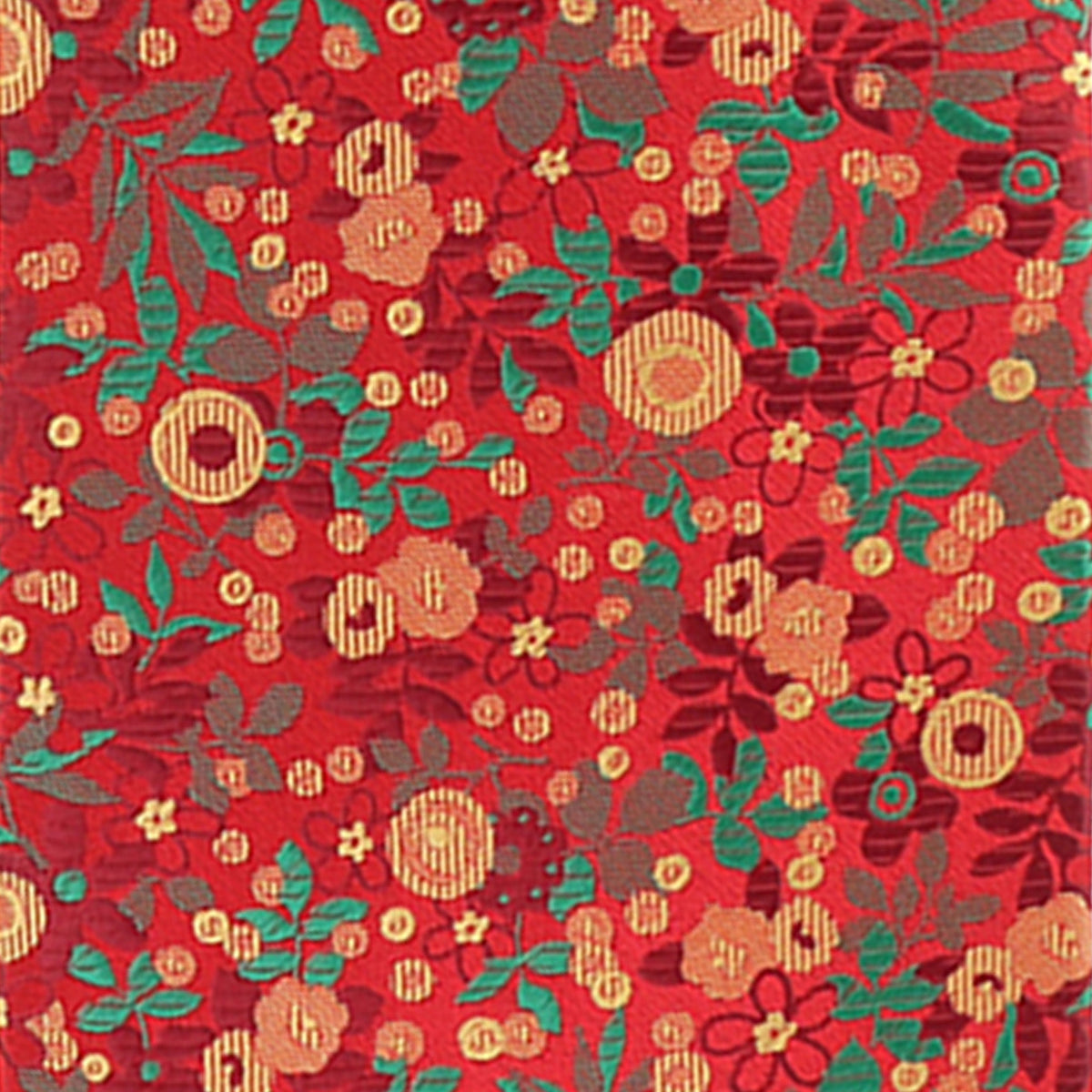 Vittorio Farina Floral Designer Necktie &amp; Pocket Square - NH-D-1270 - Classy Cufflinks