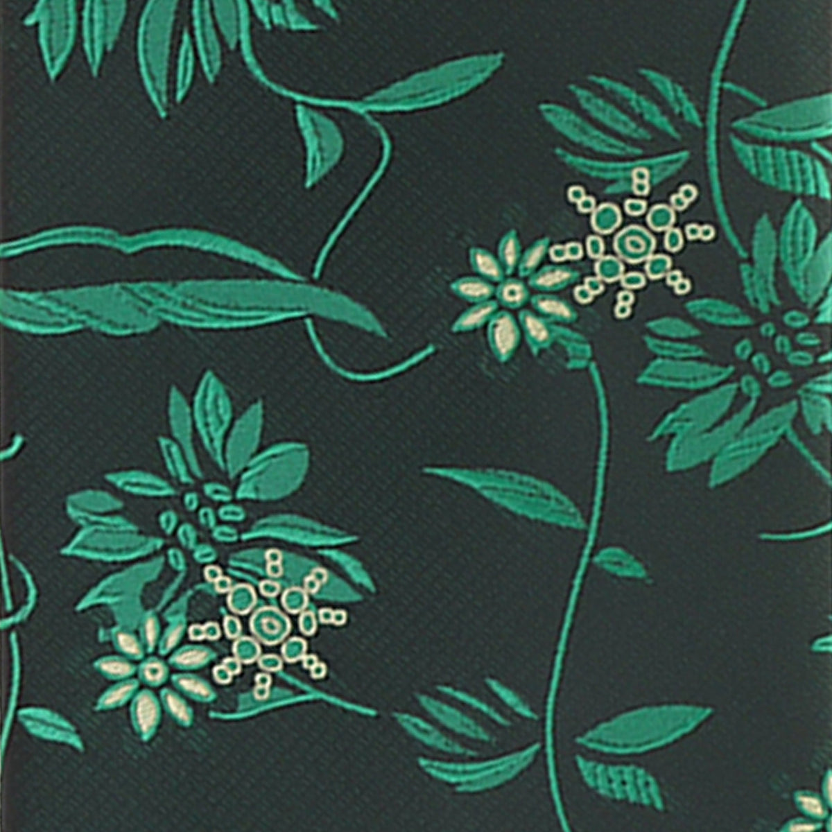 Vittorio Farina Floral Designer Necktie &amp; Pocket Square - NH-D-1286 - Classy Cufflinks