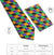 Vittorio Farina Mardi Gras Necktie & Handkerchief - NH - MG_MARDI #6 - Classy Cufflinks