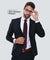 Vittorio Farina Polka Dot Necktie & Pocket Square - NH-PD_03_RED_BLACK - Classy Cufflinks