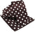 Vittorio Farina Polka Dot Necktie & Pocket Square - NH-PD_07_IVORY_BROWN - Classy Cufflinks