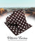 Vittorio Farina Polka Dot Necktie & Pocket Square - NH-PD_07_IVORY_BROWN - Classy Cufflinks