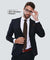 Vittorio Farina Polka Dot Necktie & Pocket Square - NH-PD_10_GOLD_BLACK - Classy Cufflinks