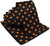 Vittorio Farina Polka Dot Necktie & Pocket Square - NH-PD_10_GOLD_BLACK - Classy Cufflinks