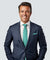 Vittorio Farina Polka Dot Necktie & Pocket Square - NH-PD_17_BLACK_AQUA - Classy Cufflinks
