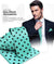 Vittorio Farina Polka Dot Necktie & Pocket Square - NH-PD_17_BLACK_AQUA - Classy Cufflinks