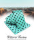 Vittorio Farina Polka Dot Necktie & Pocket Square - NH-PD_17_BLACK_AQUA - Classy Cufflinks