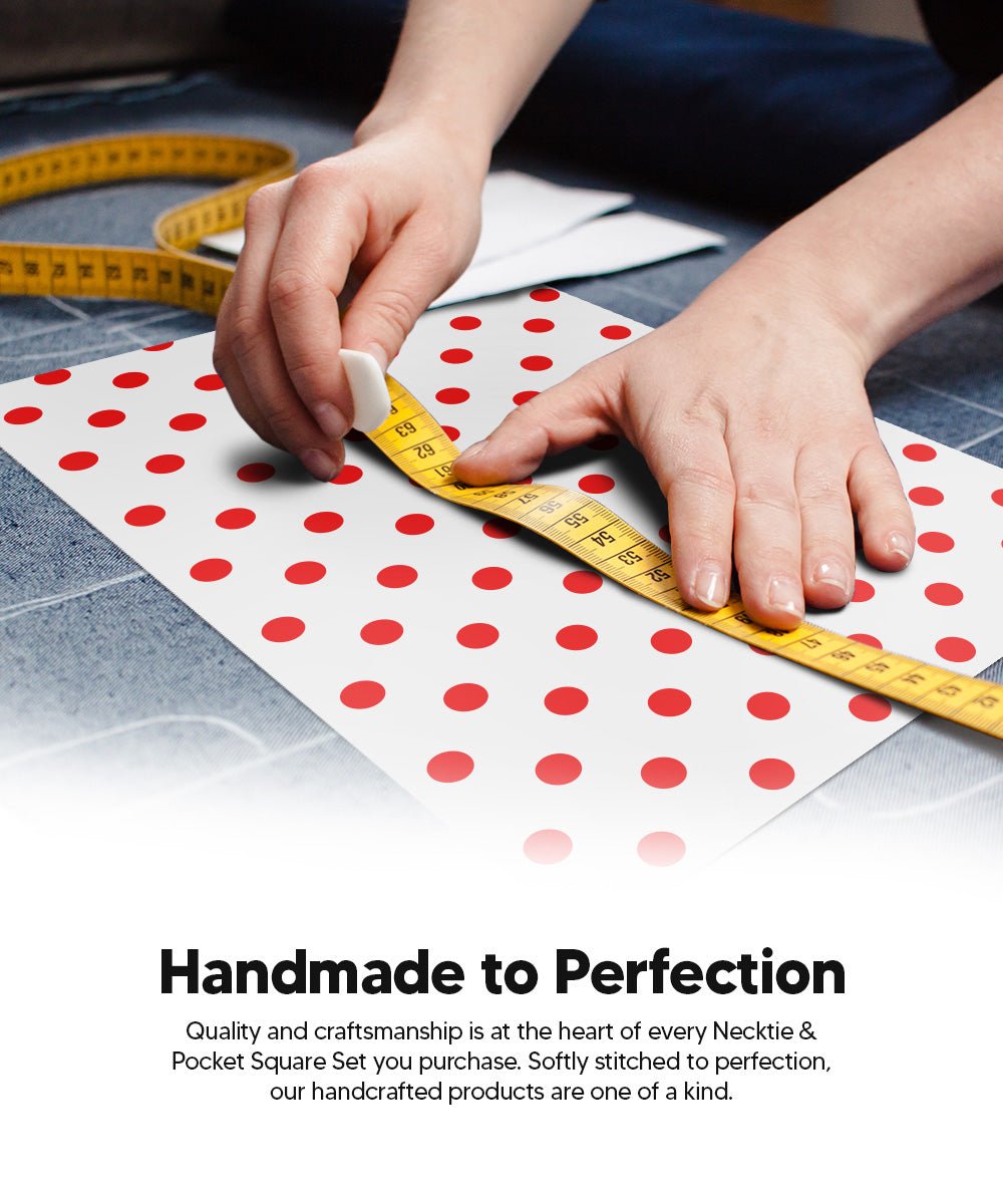 Vittorio Farina Polka Dot Necktie &amp; Pocket Square Multipacks - NH - PD - 3_WHITE - Classy Cufflinks
