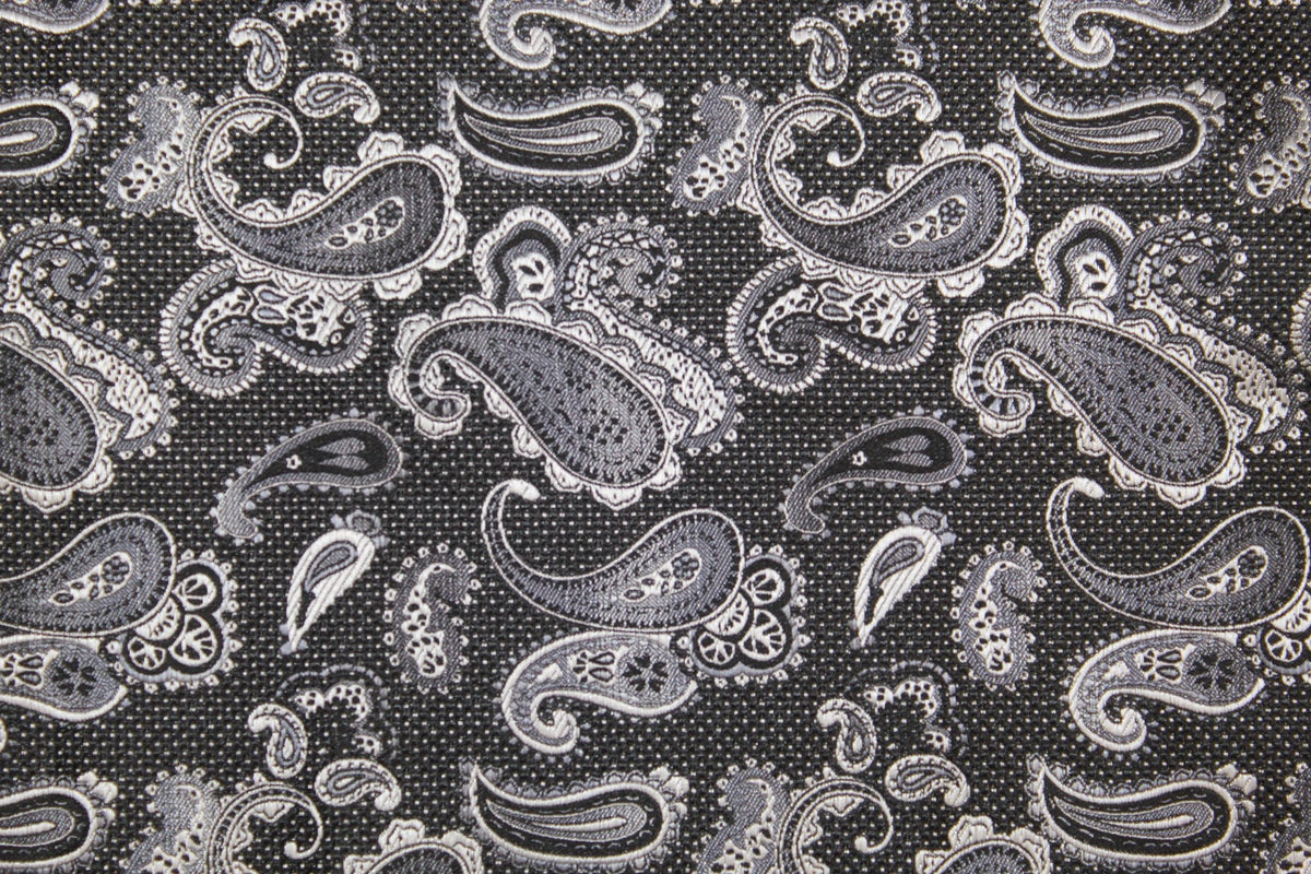 Vittorio Farina Skinny Designer Satin Necktie &amp; Pocket Square - NH - SD - 0006 - Classy Cufflinks