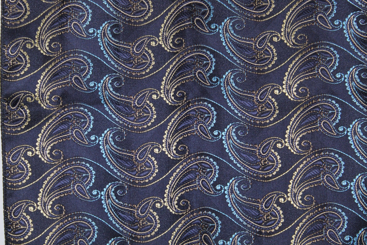 Vittorio Farina Skinny Designer Satin Necktie &amp; Pocket Square - NH - SD - 0023 - Classy Cufflinks