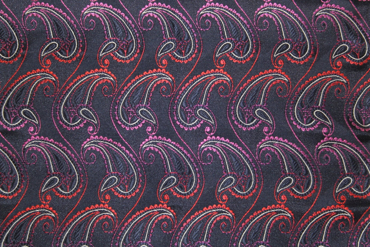 Vittorio Farina Skinny Designer Satin Necktie &amp; Pocket Square - NH - SD - 0024 - Classy Cufflinks