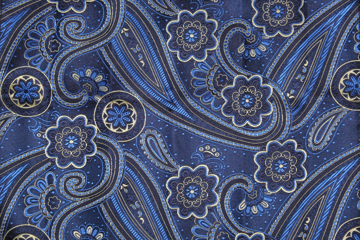 Vittorio Farina Skinny Designer Satin Necktie &amp; Pocket Square - NH - SD - 0025 - Classy Cufflinks