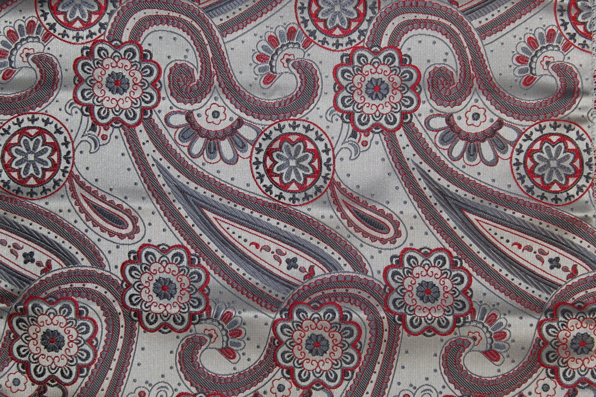 Vittorio Farina Skinny Designer Satin Necktie &amp; Pocket Square - NH - SD - 0026 - Classy Cufflinks