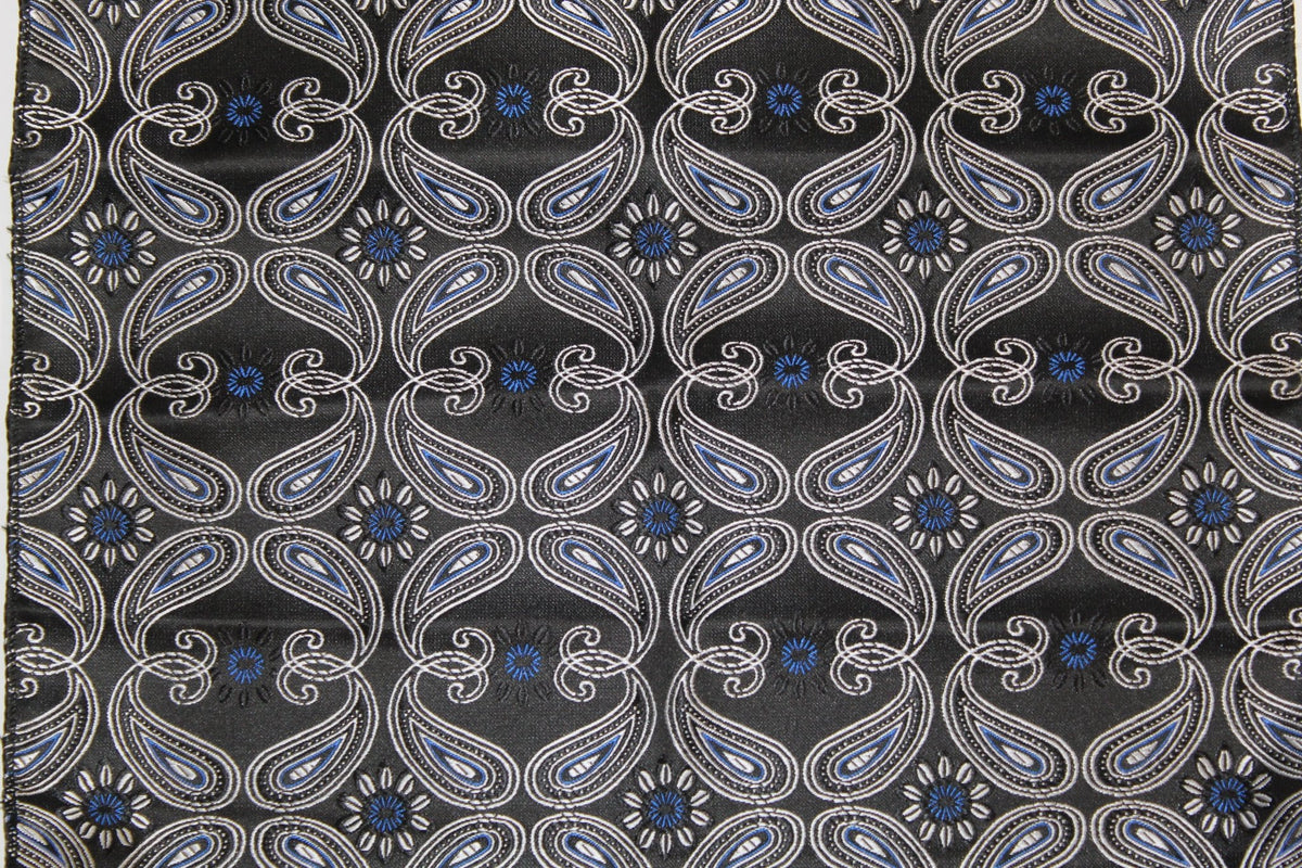 Vittorio Farina Skinny Designer Satin Necktie &amp; Pocket Square - NH - SD - 0029 - Classy Cufflinks