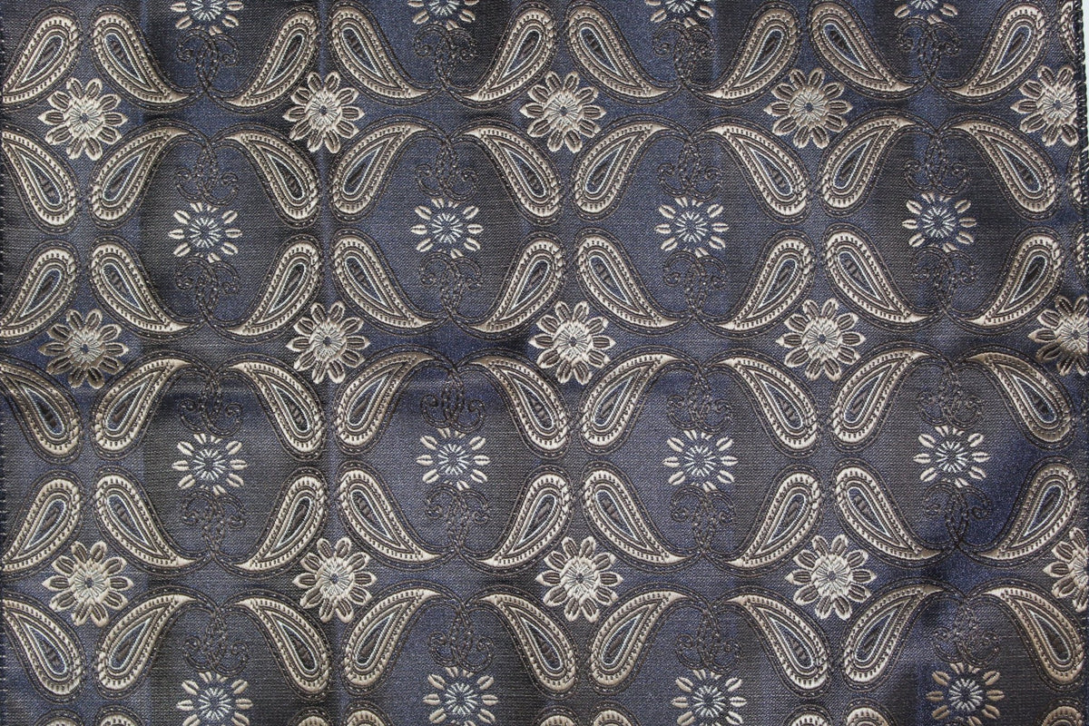 Vittorio Farina Skinny Designer Satin Necktie &amp; Pocket Square - NH - SD - 0030 - Classy Cufflinks