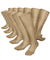 Vittorio Farina Men's Ribbed Shear Nylon Over The Calf Dress Socks - o - c - beige - 3 - Classy Cufflinks