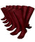 Vittorio Farina Men's Ribbed Shear Nylon Over The Calf Dress Socks - o - c - burgundy - 3 - Classy Cufflinks