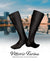 Vittorio Farina Men's Ribbed Shear Nylon Over The Calf Dress Socks - o - c - charcoal - 3 - Classy Cufflinks