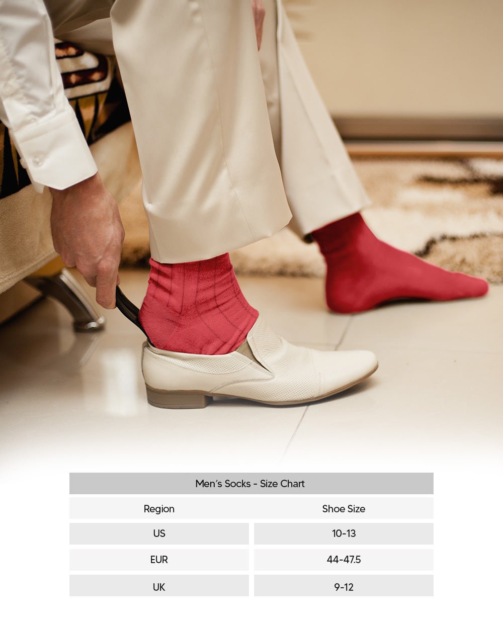 Vittorio Farina Men's Ribbed Shear Nylon Over The Calf Dress Socks - o - c - coral - 3 - Classy Cufflinks