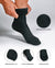 Vittorio Farina Men's Ribbed Shear Nylon Over The Calf Dress Socks - o - c - hunter - 3 - Classy Cufflinks