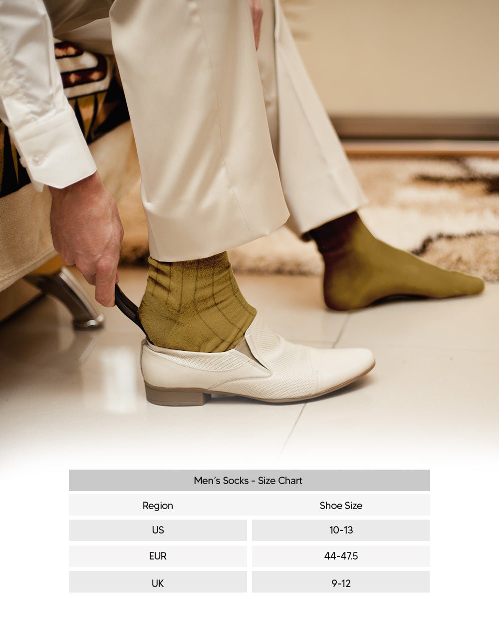 Vittorio Farina Men's Ribbed Shear Nylon Over The Calf Dress Socks - o - c - mustard - 3 - Classy Cufflinks