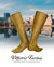 Vittorio Farina Men's Ribbed Shear Nylon Over The Calf Dress Socks - o - c - mustard - 3 - Classy Cufflinks