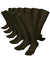 Vittorio Farina Men's Ribbed Shear Nylon Over The Calf Dress Socks - o - c - olive - 3 - Classy Cufflinks