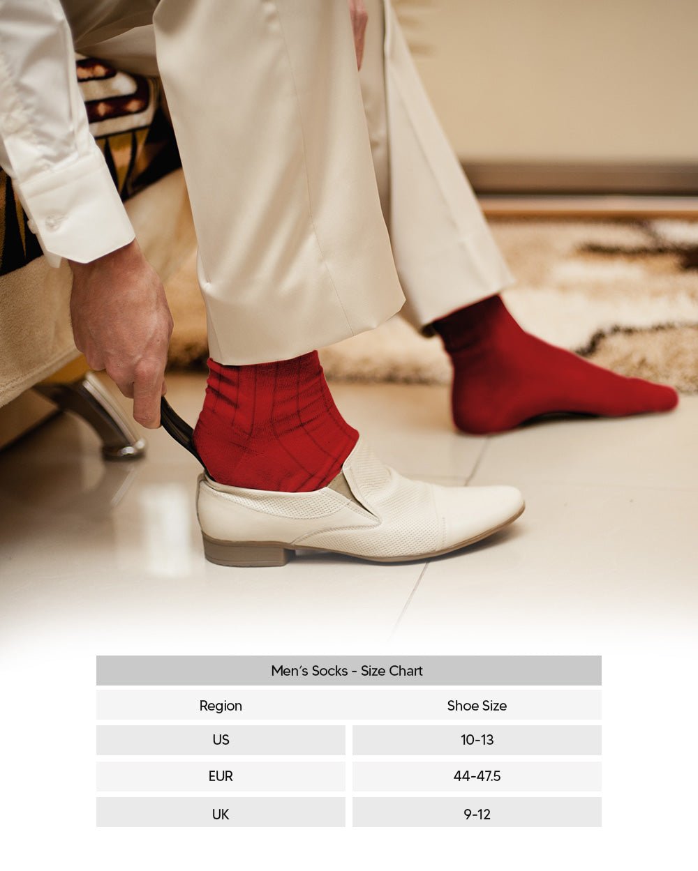 Vittorio Farina Men's Ribbed Shear Nylon Over The Calf Dress Socks - o - c - red - 3 - Classy Cufflinks
