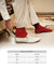 Vittorio Farina Men's Ribbed Shear Nylon Over The Calf Dress Socks - o - c - red - 3 - Classy Cufflinks