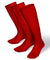 Vittorio Farina Men's Ribbed Shear Nylon Over The Calf Dress Socks - o - c - red - 3 - Classy Cufflinks