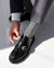 Vittorio Farina Men's Ribbed Shear Nylon Over The Calf Dress Socks - o - c - silver - grey - 3 - Classy Cufflinks
