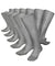 Vittorio Farina Men's Ribbed Shear Nylon Over The Calf Dress Socks - o - c - silver - grey - 3 - Classy Cufflinks