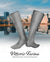 Vittorio Farina Men's Ribbed Shear Nylon Over The Calf Dress Socks - o - c - silver - grey - 3 - Classy Cufflinks