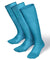 Vittorio Farina Men's Ribbed Shear Nylon Over The Calf Dress Socks - o - c - sky - 3 - Classy Cufflinks