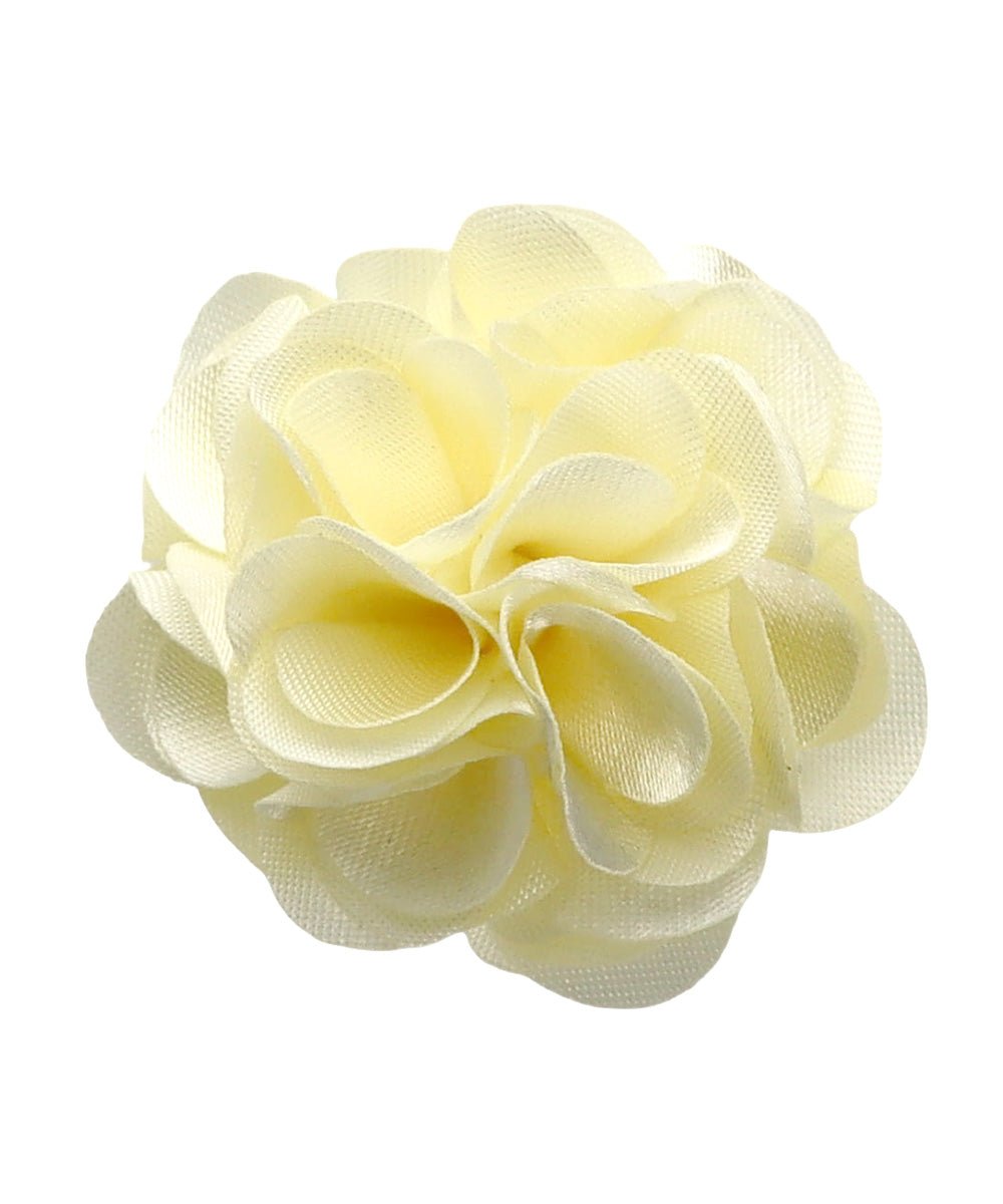 Vittorio Vico Small Satin Flower Lapel Pin - Classy Cufflinks