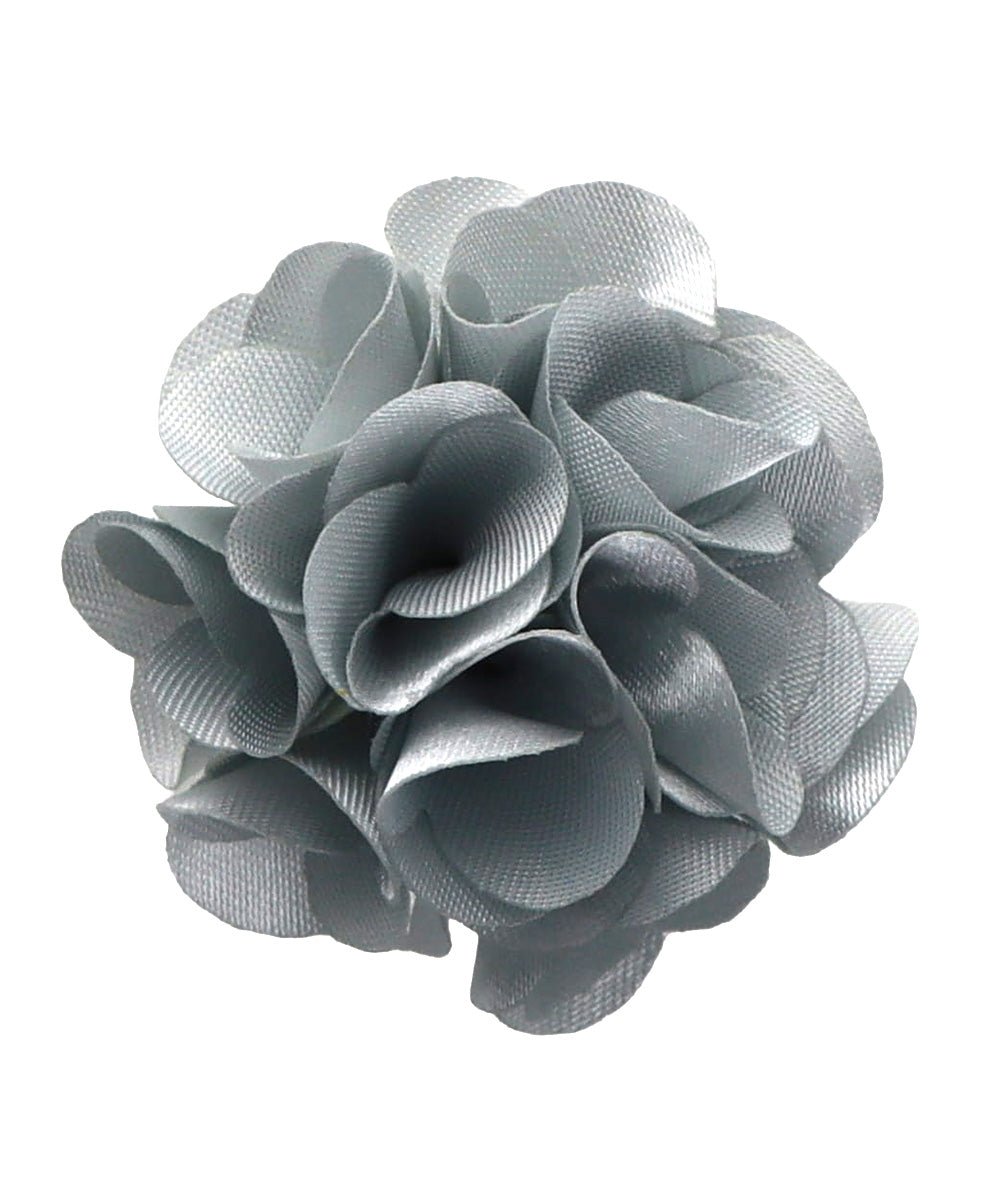 Vittorio Vico Small Satin Flower Lapel Pin - Classy Cufflinks