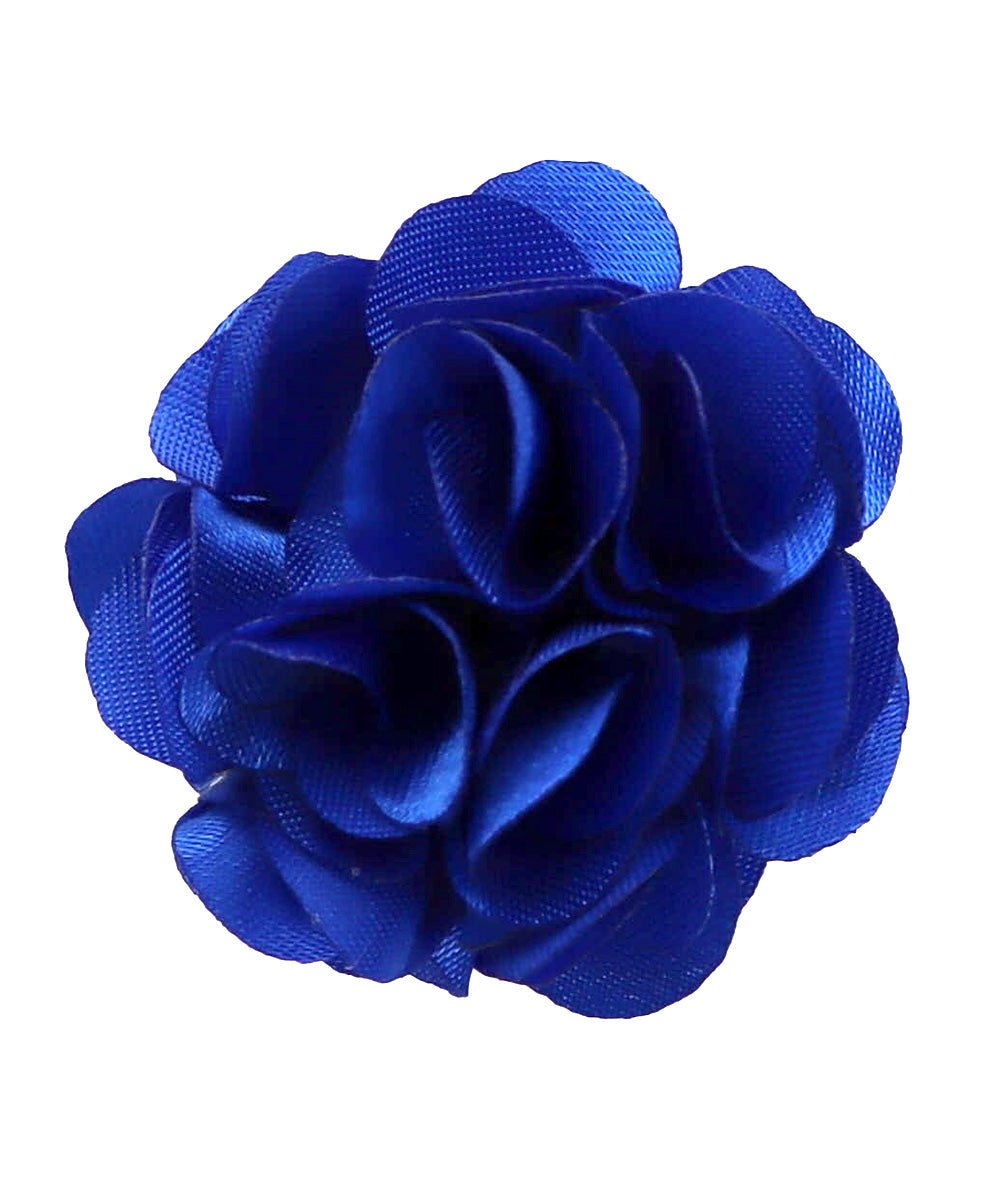 Vittorio Vico Small Satin Flower Lapel Pin - Classy Cufflinks