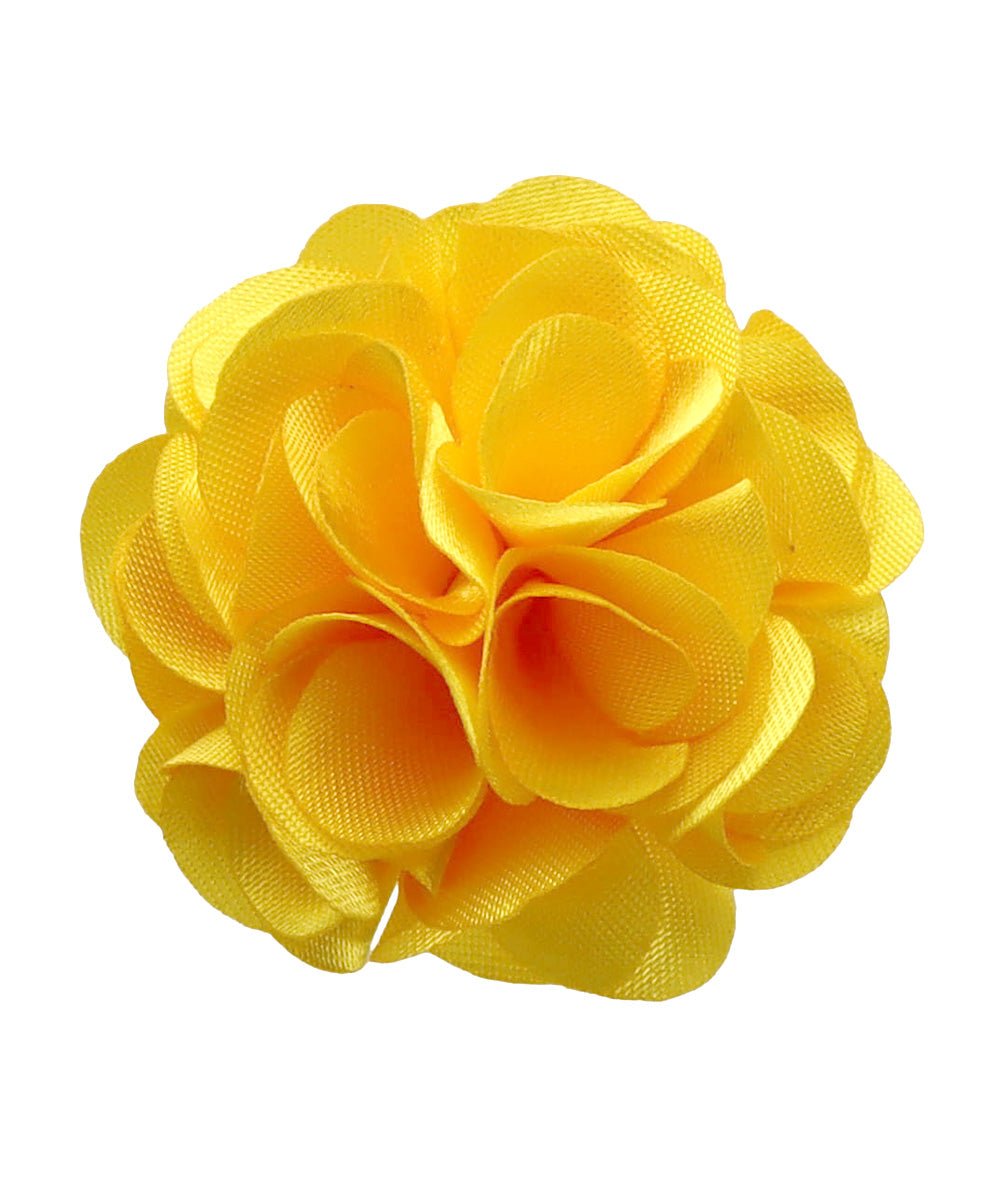 Vittorio Vico Small Satin Flower Lapel Pin - Classy Cufflinks