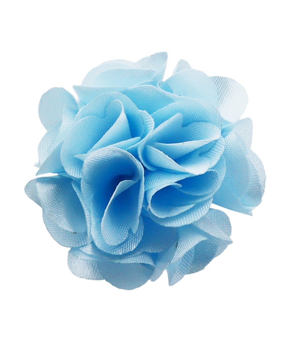 Vittorio Vico Small Satin Flower Lapel Pin - Classy Cufflinks