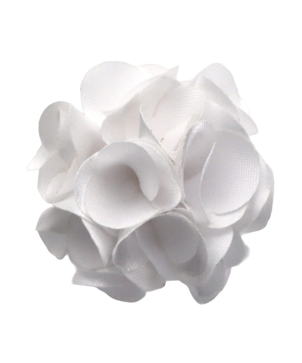 Vittorio Vico Small Satin Flower Lapel Pin - Classy Cufflinks
