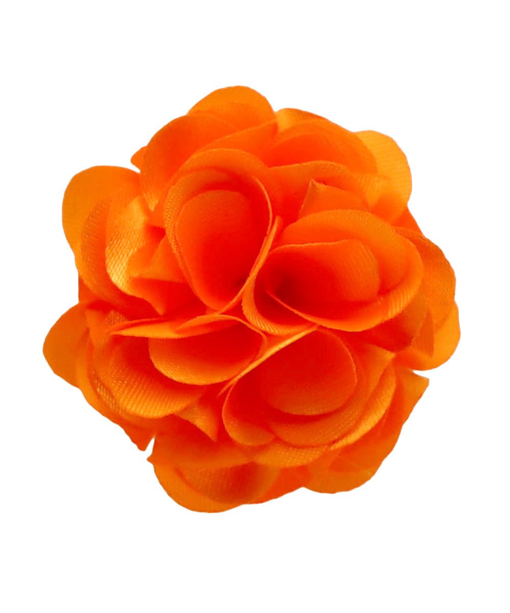 Vittorio Vico Small Satin Flower Lapel Pin - Classy Cufflinks