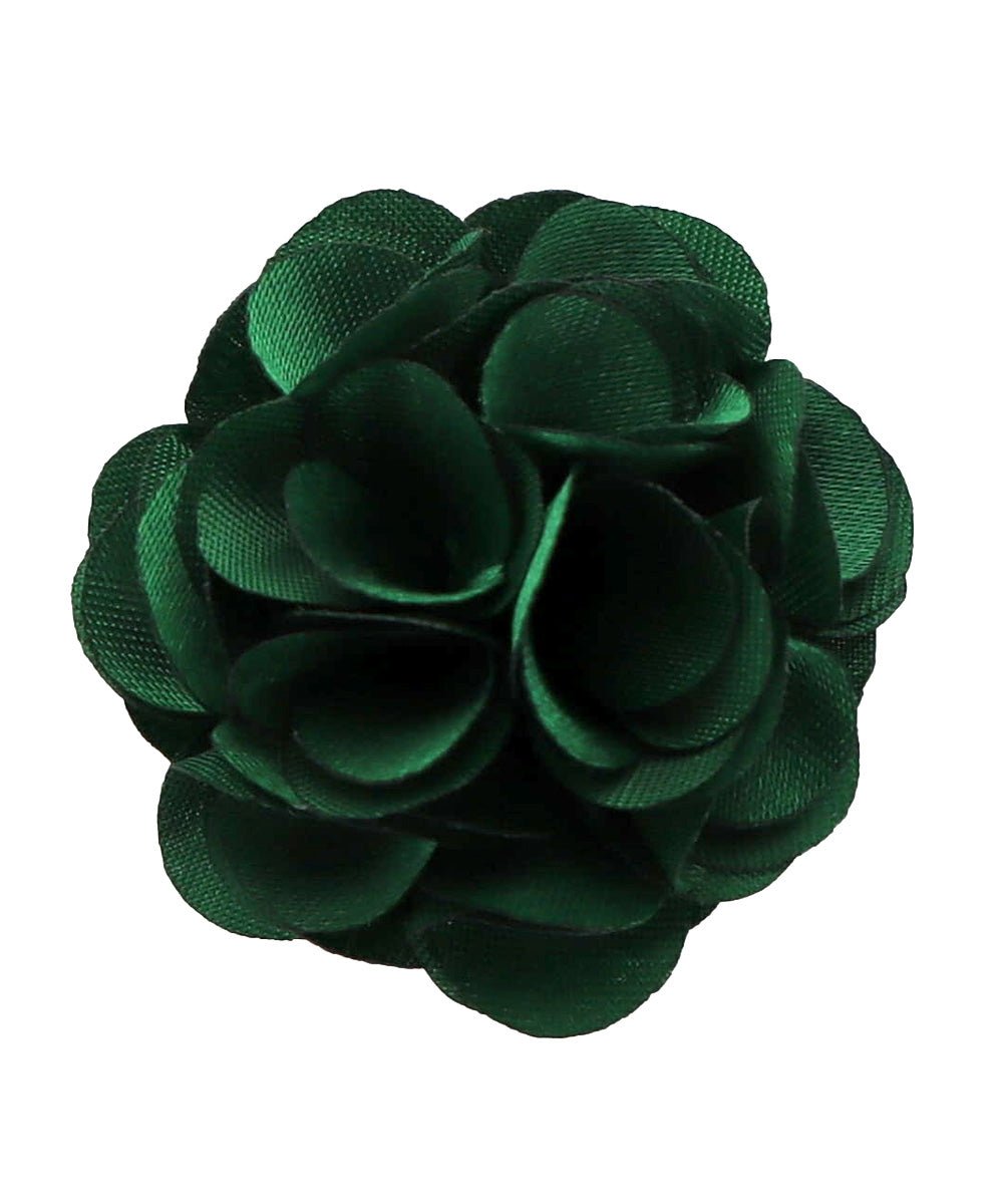 Vittorio Vico Small Satin Flower Lapel Pin - Classy Cufflinks