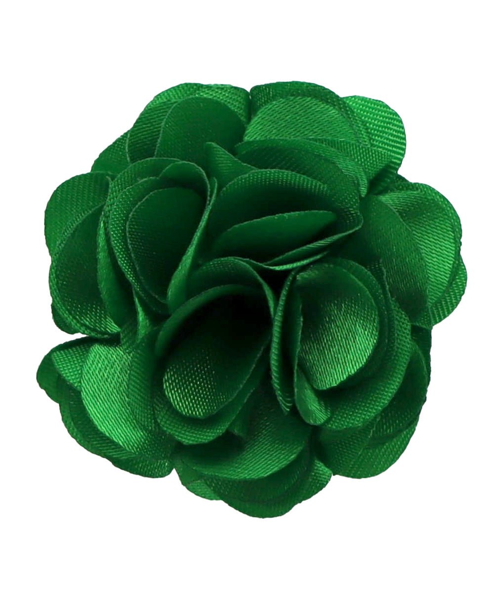 Vittorio Vico Small Satin Flower Lapel Pin - Classy Cufflinks