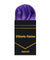 Vittorio Farina Men's Pre - Folded Pocket Square: Puff - PS - PREFOLD - PUFF_PURPLE - Classy Cufflinks